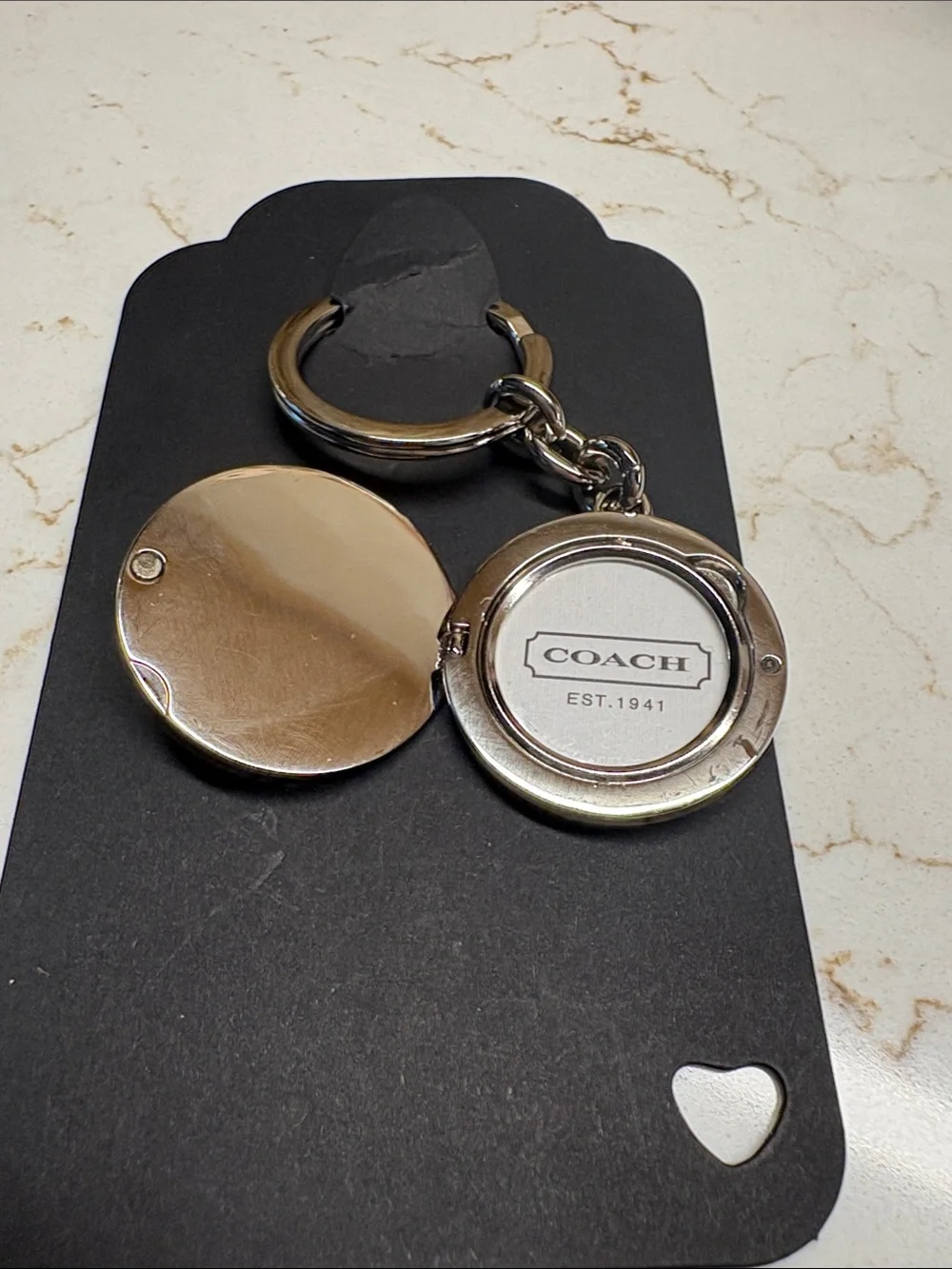 Coach Locket Horse and Carriage Key Ring
